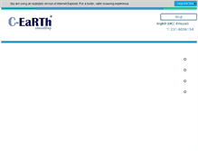 Tablet Screenshot of c-earth.com